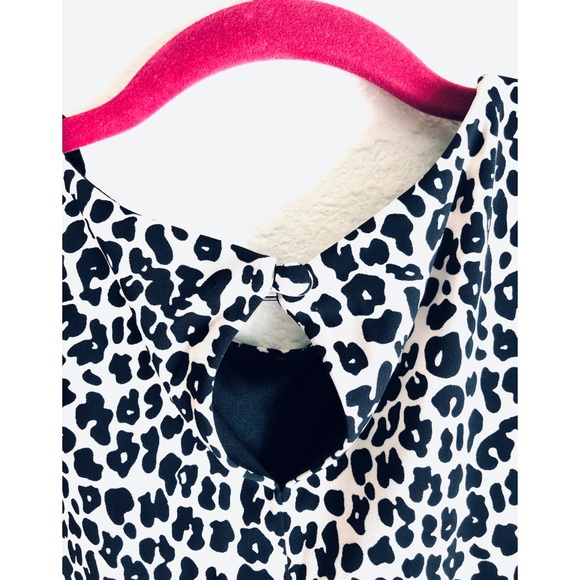 BRITISH!🇬🇧Animal Print Sleeveless Gathered Waist Trending Dress Size 10👗 - Picture 8 of 8